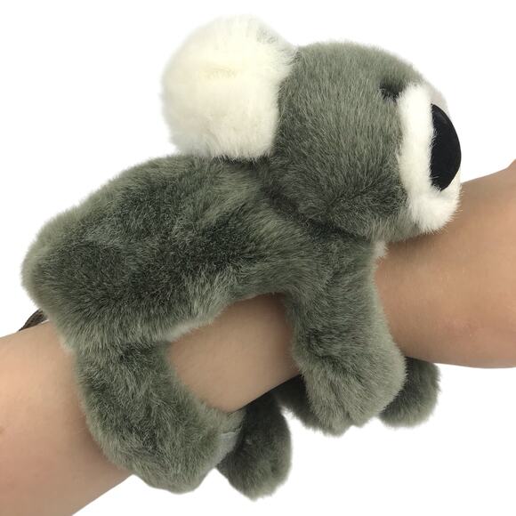 A&A Aurora Koala Wrist Wrap Plush 5.5" Hang Hugger Stuffed Animal Hook Loop Gray - Picture 1 of 8